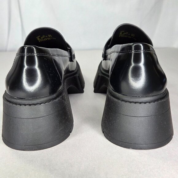 COACH Women's Leah Platform Loafer Flat Shoes Black - Picture 4 of 9